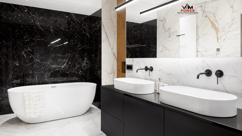 Bathroom Spa Renovation residential project by VM Power Construction in Scranton, PA - Main view