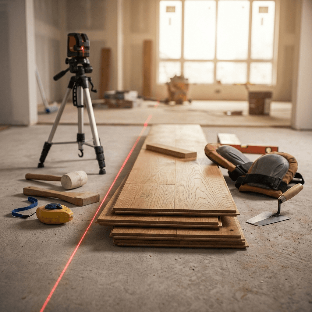 Flooring Installation project example 2 - VM Power Construction portfolio